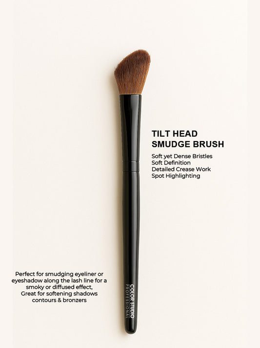 TILT HEAD SMUDGE BRUSH - PRO MAKEUP BRUSHES COLOR STUDIO